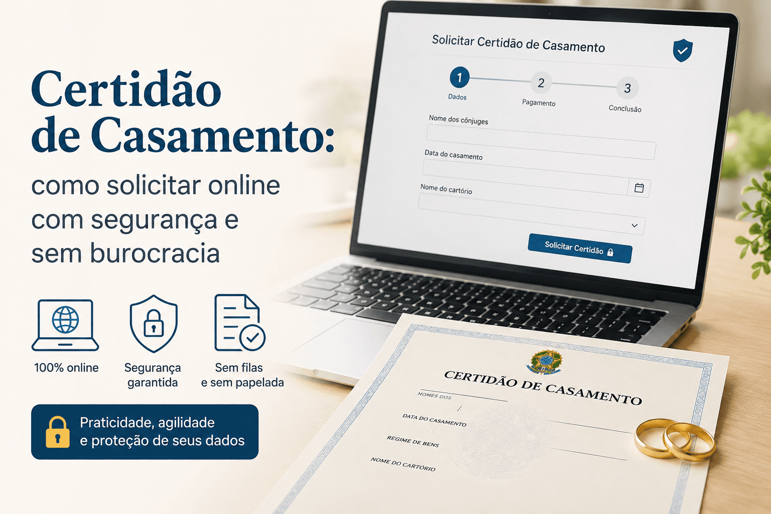 Certidão de Casamento: como solicitar online com segurança e sem burocracia