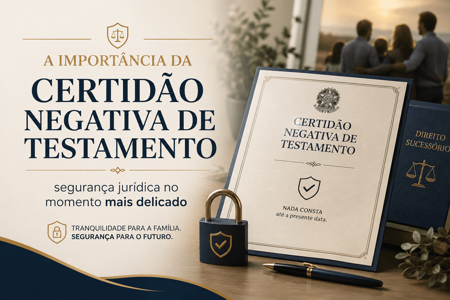 A importância da Certidão Negativa de Testamento: segurança jurídica no momento mais delicado