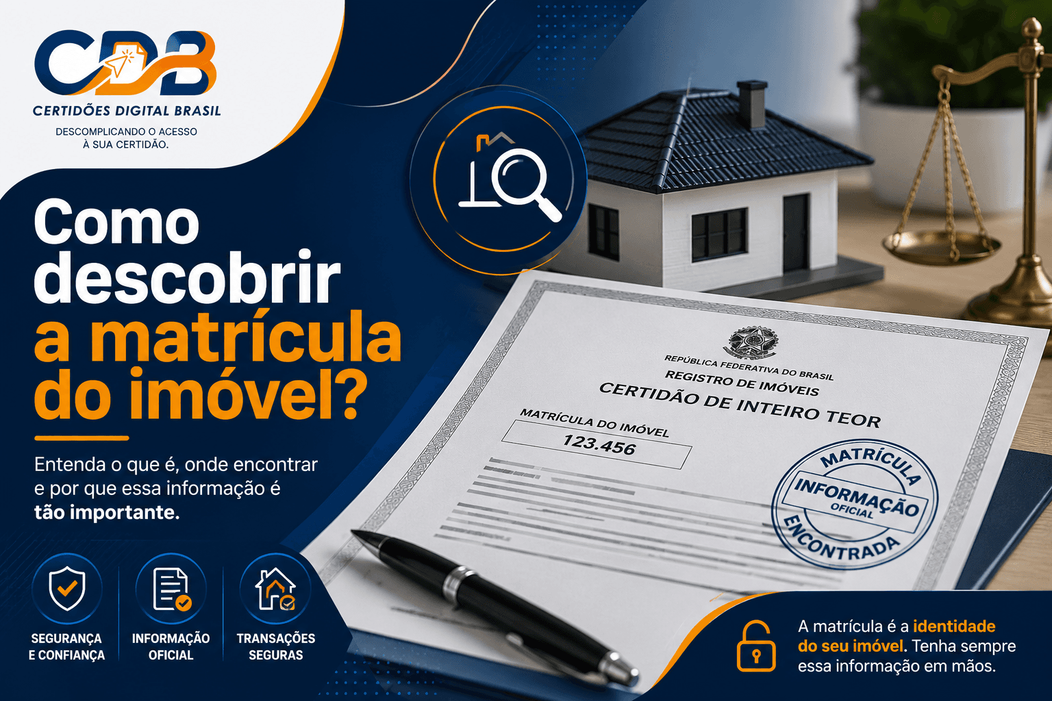 Como descobrir a matrícula do imóvel? Saiba como localizar esse documento pela Certidões Digital Brasil