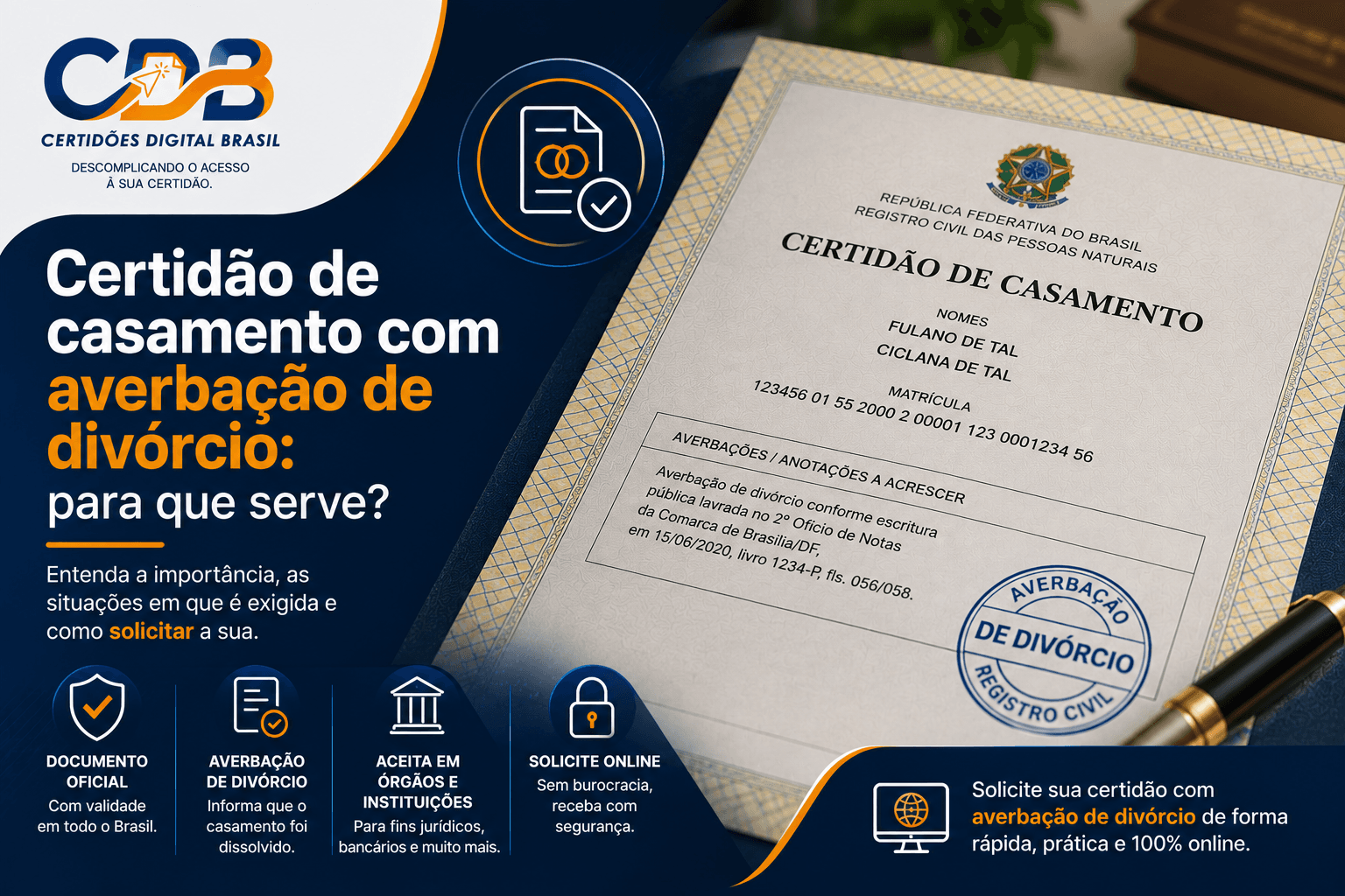 Certidão de casamento com averbação de divórcio: para que serve?