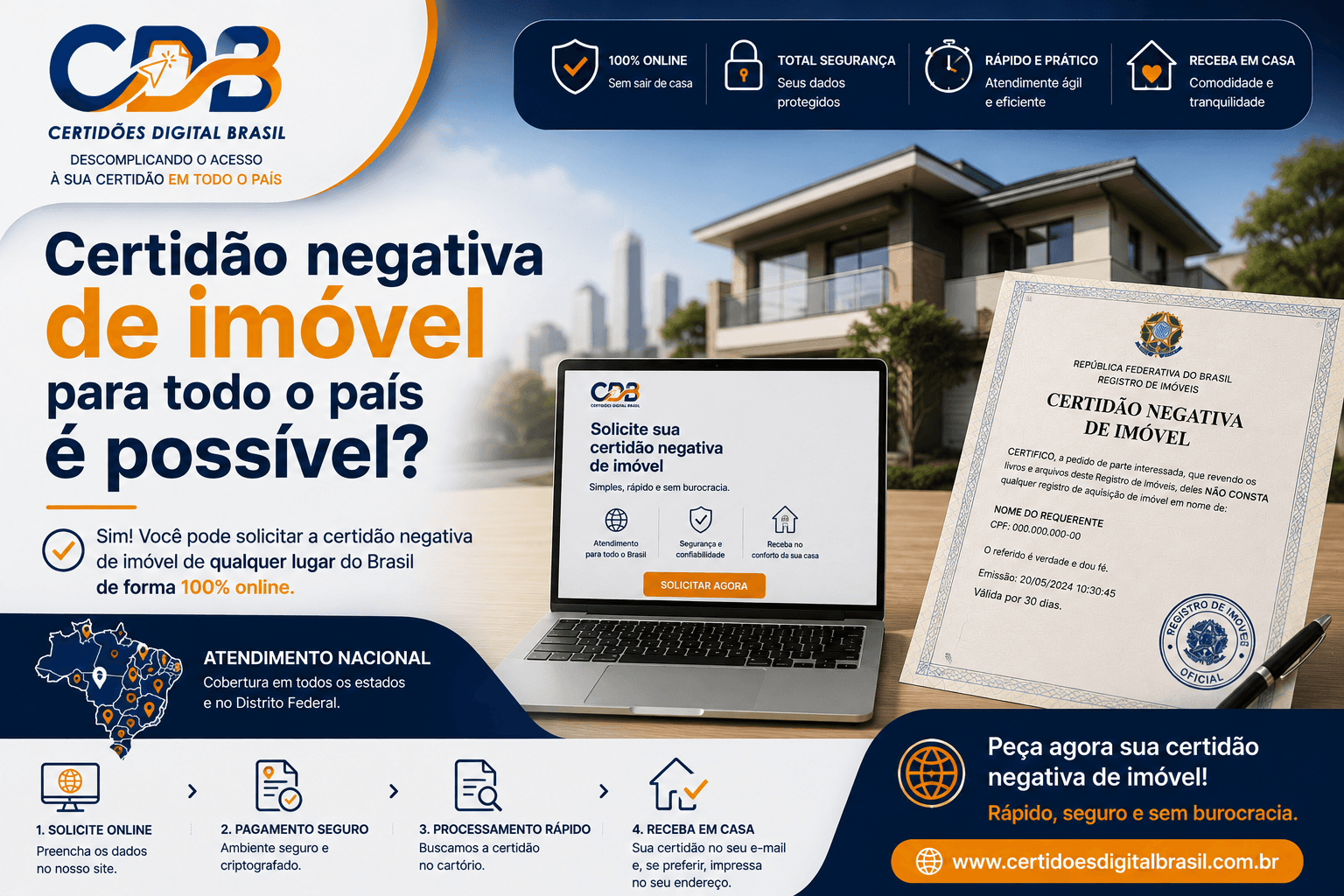 Certidão negativa de imóvel para todo o país é possível?