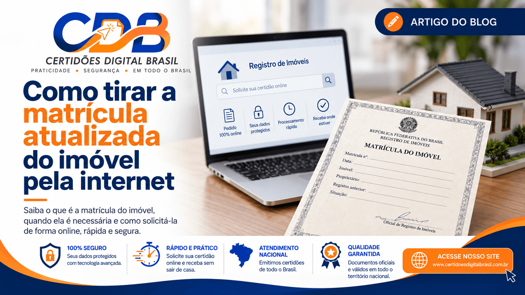 Como tirar a matrícula atualizada do imóvel pela internet