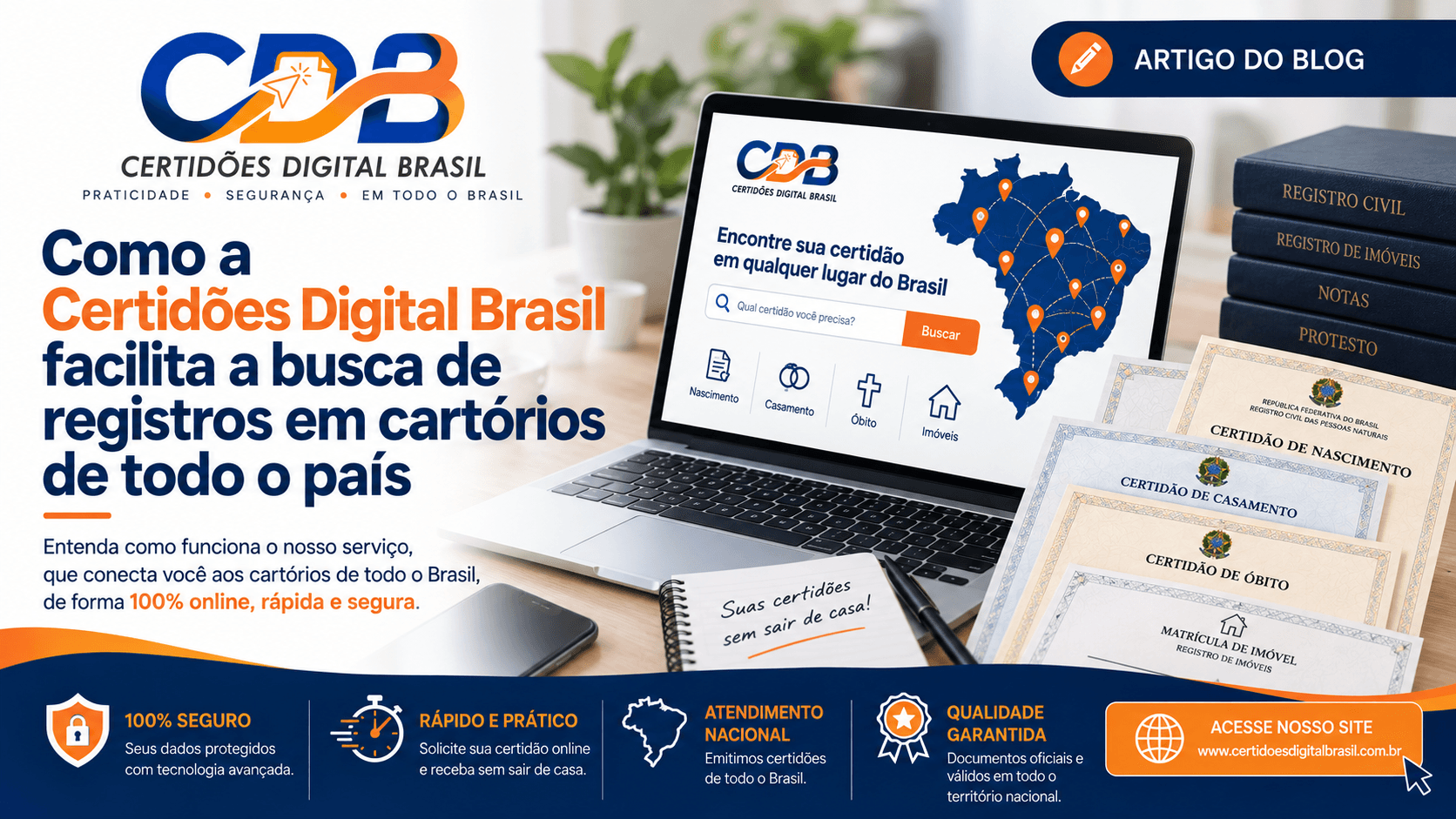 Como a Certidões Digital Brasil facilita a busca de registros em cartórios de todo o país
