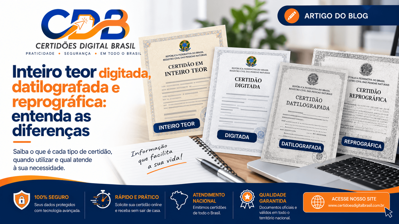 Inteiro teor digitada, datilografada e reprográfica: entenda as diferenças e qual é melhor par solicitar
